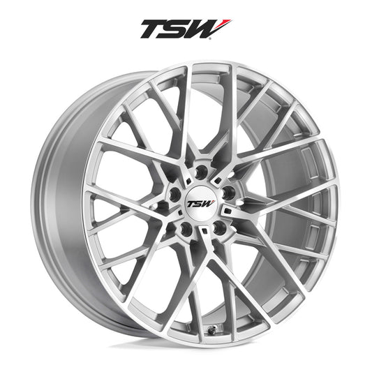 日産 フェアレディZ (Nissan 370Z)用 TSW セブリング 19x8.5J ET 20 フロント 19x9.5 ET 20 リア シルバー / ミラーカットフェイス ホイール４本セット TSW TW SEBRING 19X8.5 5X114 +20 76 SLV MIR / TW SEBRING 19X9.5 5X114 +20 76 SLV MIR (送料無料)