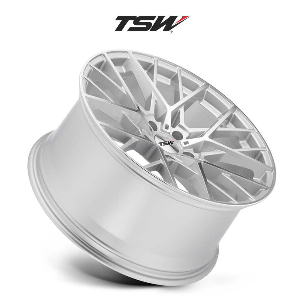 日産 フェアレディZ (Nissan 370Z)用 TSW セブリング 19x8.5J ET 20 フロント 19x9.5 ET 20 リア シルバー / ミラーカットフェイス ホイール４本セット TSW TW SEBRING 19X8.5 5X114 +20 76 SLV MIR / TW SEBRING 19X9.5 5X114 +20 76 SLV MIR (送料無料)