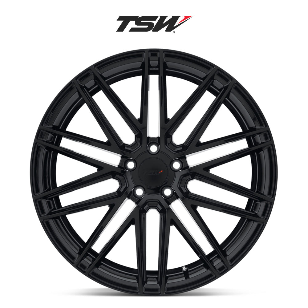 ホンダ シビック　タイプＲ用 TSW ペスカーラ 18x8.5J ET 35 フロント&リア グロスブラック ホイール４本セット TSW TW PESCARA 18X8.5 5X120 +35 76 G-BLK (送料無料)
