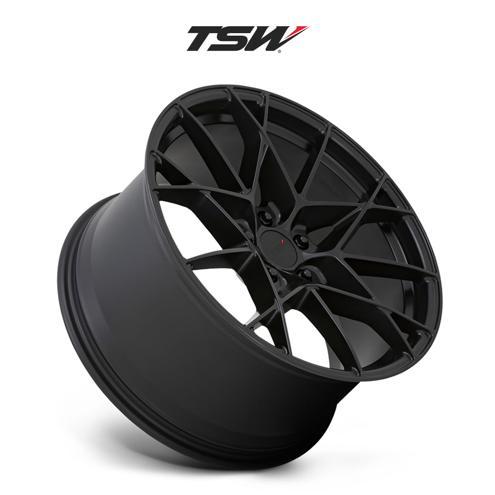 日産 フェアレディZ (Nissan 370Z)用 TSW セクター 20x9J ET 30 フロント 20x10.5 ET 23リア セミグロスブラック ホイール４本セット TSW TW SECTOR 20X9 5X114 +30 76.1 SG-BLK / TW SECTOR 20X10.5 5X114 +23 76.1 SG-BLK (送料無料)
