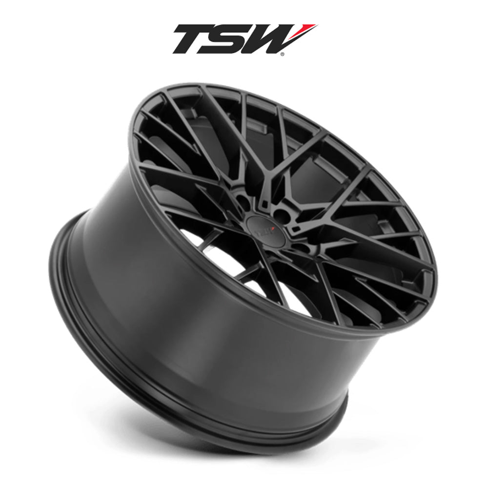 BMW X5用 TSW セブリング 18x8.5J マットブラックホイール４本セット TSW Sebring TWSEB 18X8.5 5X112 M-BLK 32MM (送料無料)