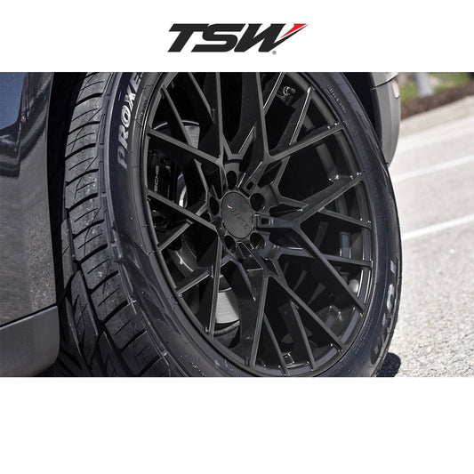 BMW X5用 TSW セブリング 18x8.5J マットブラックホイール４本セット TSW Sebring TWSEB 18X8.5 5X112 M-BLK 32MM (送料無料)