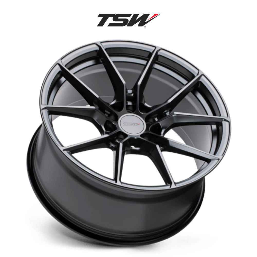 トヨタ プリウス(Toyota Prius)用 TSW ネプチューン 18x8J ET 35 フロント&リア セミグロスブラック ホイール４本セット TSW TW NEPTUNE 18X8 5X114 +35 76 S-BLK (消費税、送料込み)