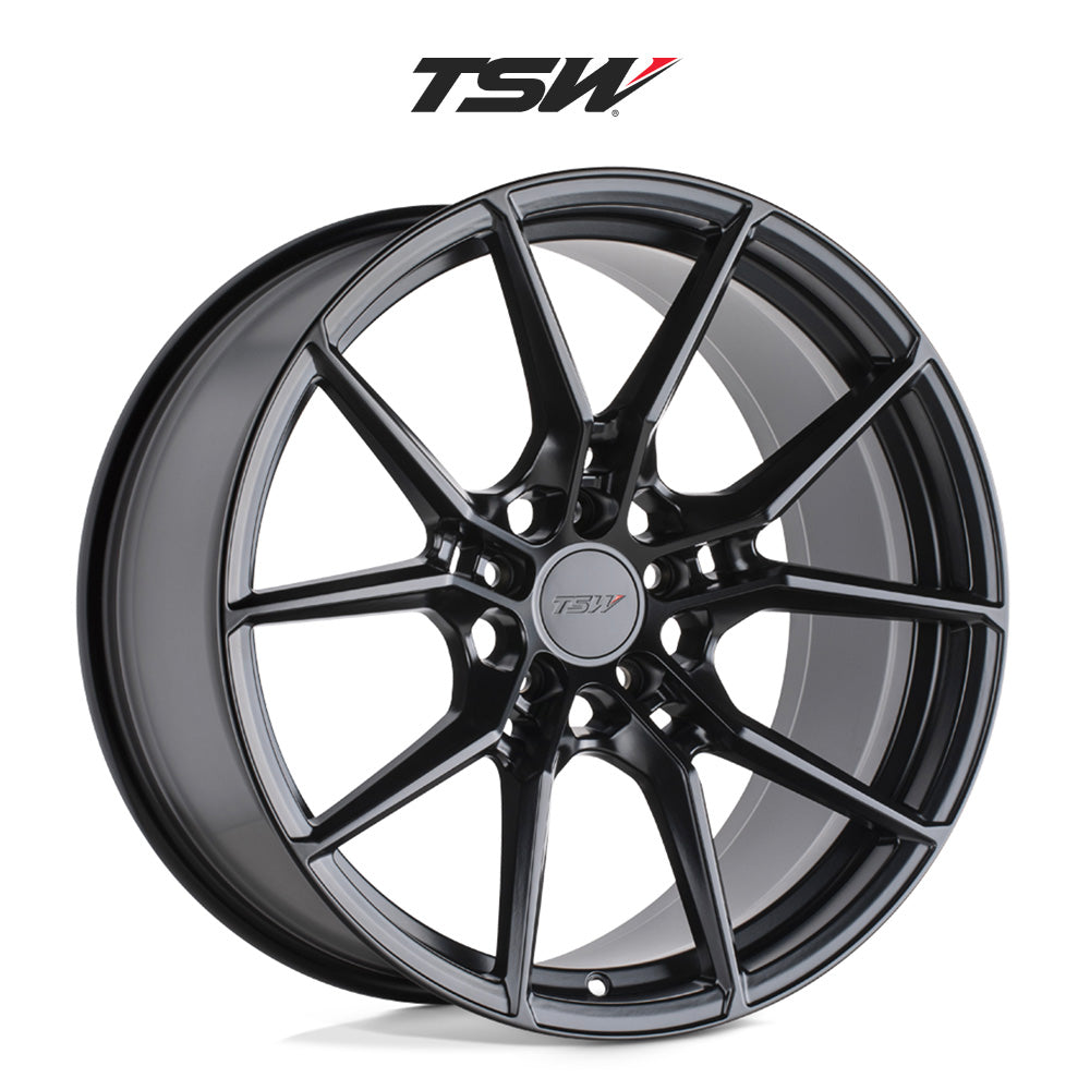 トヨタ プリウス(Toyota Prius)用 TSW ネプチューン 18x8J ET 35 フロント&リア セミグロスブラック ホイール４本セット TSW TW NEPTUNE 18X8 5X114 +35 76 S-BLK (消費税、送料込み)