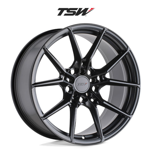 トヨタ プリウス(Toyota Prius)用 TSW ネプチューン 18x8J ET 35 フロント&リア セミグロスブラック ホイール４本セット TSW TW NEPTUNE 18X8 5X114 +35 76 S-BLK (消費税、送料込み)