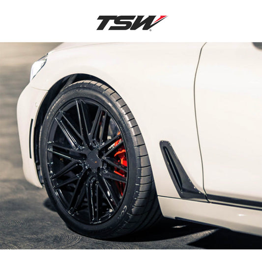 BMW X5用 TSW ペスカーラ 18x8.5J グロスブラックホイール４本セット TSW Pescara TWPCA 18X8.5 5X112 G-BLK 42MM (送料無料)