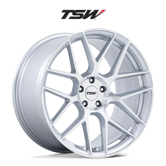 トヨタ ＧＲ８６(Toyota GR86)用 TSW ラサルト 18x8.5J ET 38 フロント&リア グロスシルバーマシンド ホイール４本セット TSW LASARTHE 18X8.5 5X100 72 +38 G-SLV-MCH (送料無料)