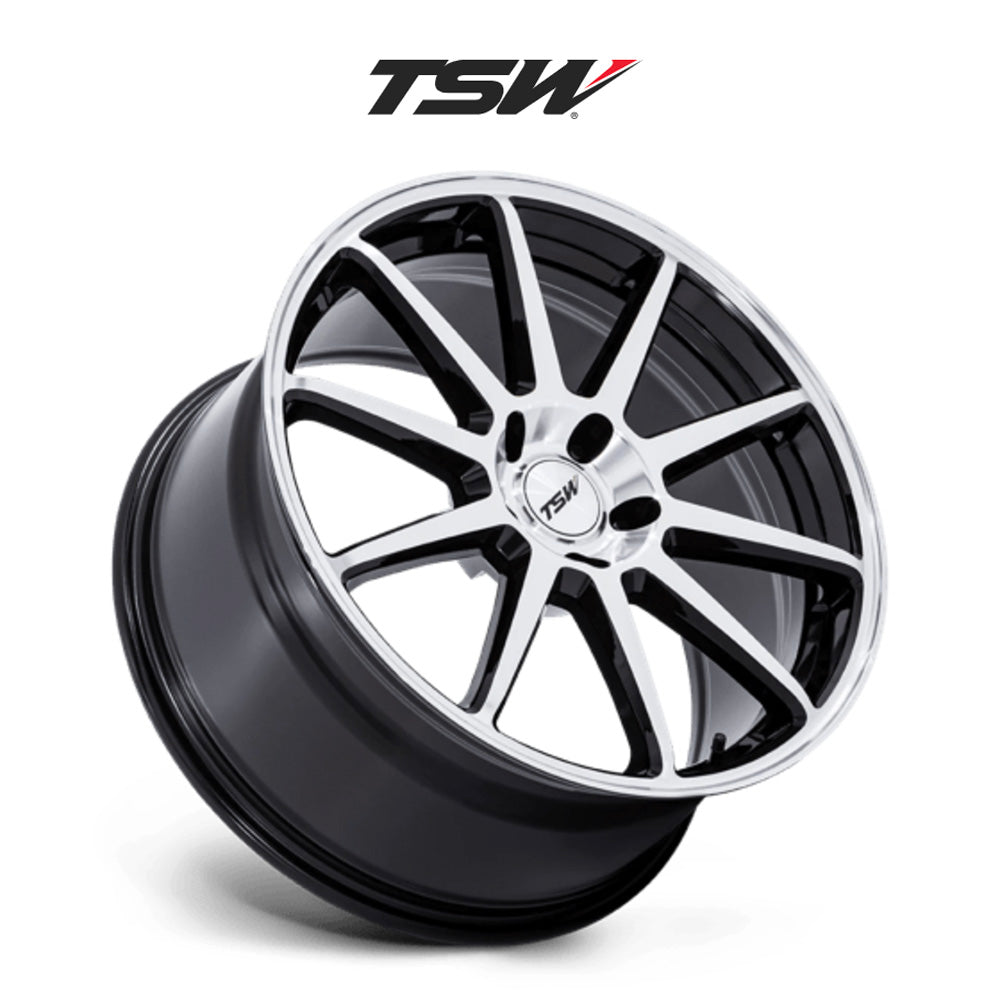 トヨタ ＧＲ８６(Toyota GR86)用 TSW カナード 19x8.5J ET 38 フロント&リア グロスブラックマシンドフェイス ホイール４本セット TSW CANARD 19X8.5 5X100 72 +38 G-BLK-MCH (送料無料)