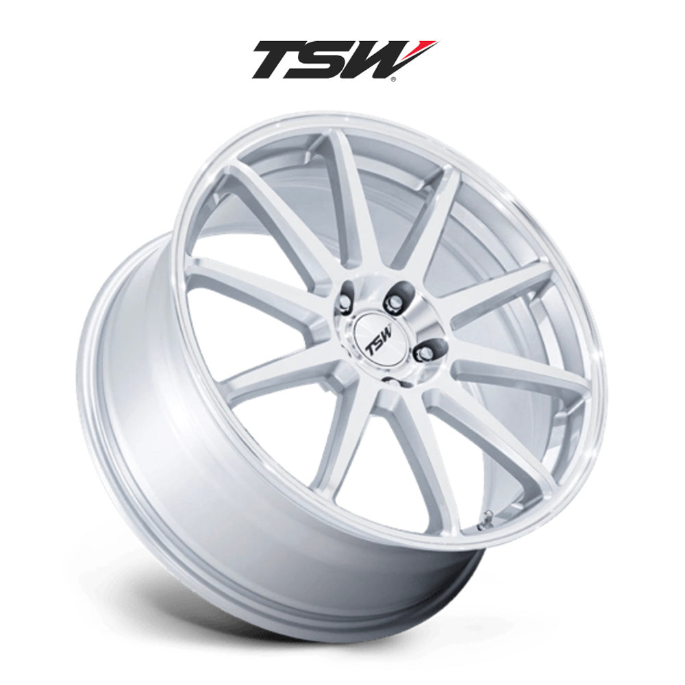 トヨタ ＧＲ８６(Toyota GR86)用 TSW カナード 19x8.5J ET 38 フロント&リア グロスシルバーマシンドフェイス ホイール４本セット TSW CANARD 19X8.5 5X100 72 +38 SLV-MCH (送料無料)