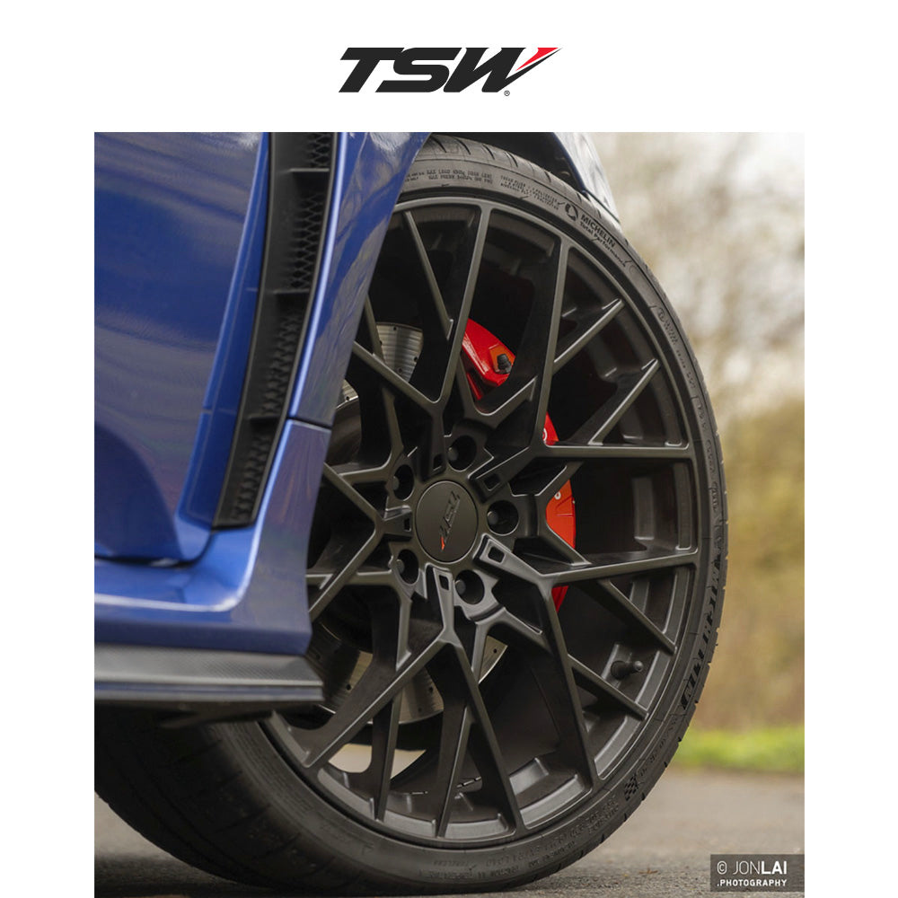 トヨタ ＧＲカローラ用 TSW セブリング 18x8.5J ET 20 フロント&リア マットブラック ホイール４本セット (消費税、送料込み)