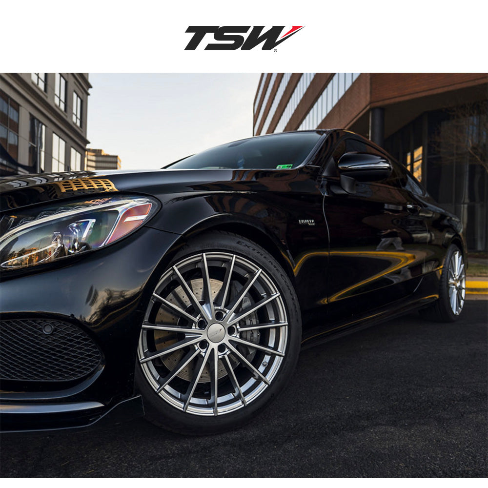 ＢＭＷ ５シリーズ用 TSW グッドウッド 20X9J ET 20 フロント、20X10.5J ET 38 リア ハイパーシルバー フローフォーミング・アルミニウムホイール４本セット (消費税、送料込み)