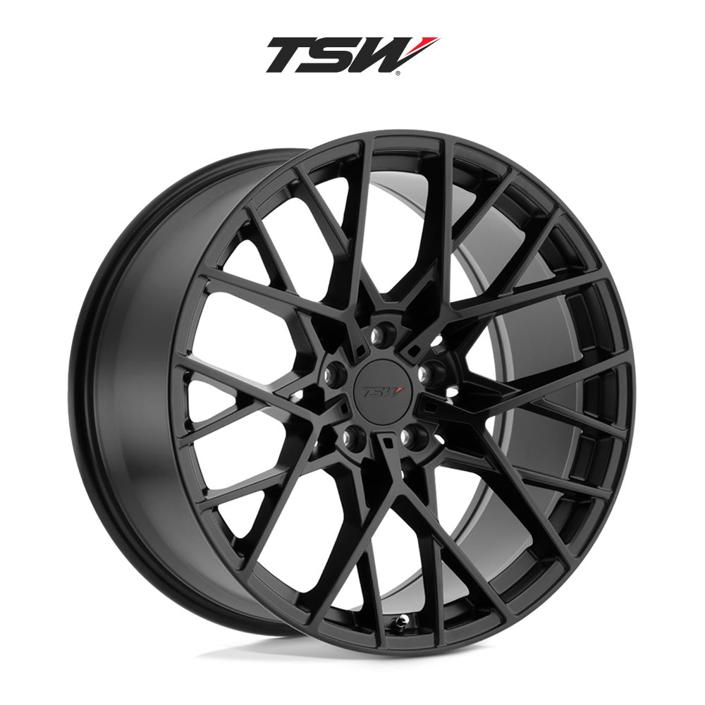 ホンダ シビック タイプＲ用 TSW セブリング 20x8.5J ET 35 フロント&リア マットブラック ホイール４本セット　TSW TW SEBRING 20X8.5 5X120 +35 76 M-BLK (消費税、送料込み)
