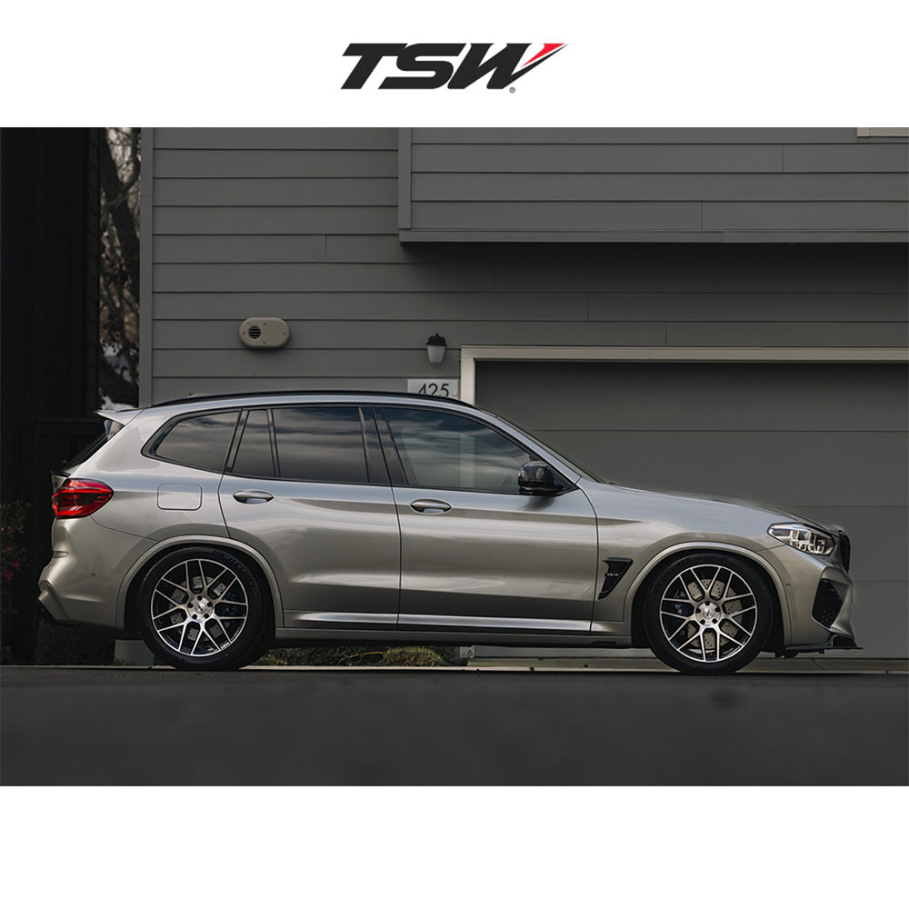 テスラモデル３用 TSW ラサルト 20x9J ET 35 フロント、リア グロスブラックマシンド フロー成形アルミニウムホイール４本セット TSW LASARTHE 20X9 5X4.5 72 +35 G-BLK-MCH (消費税、送料込み)