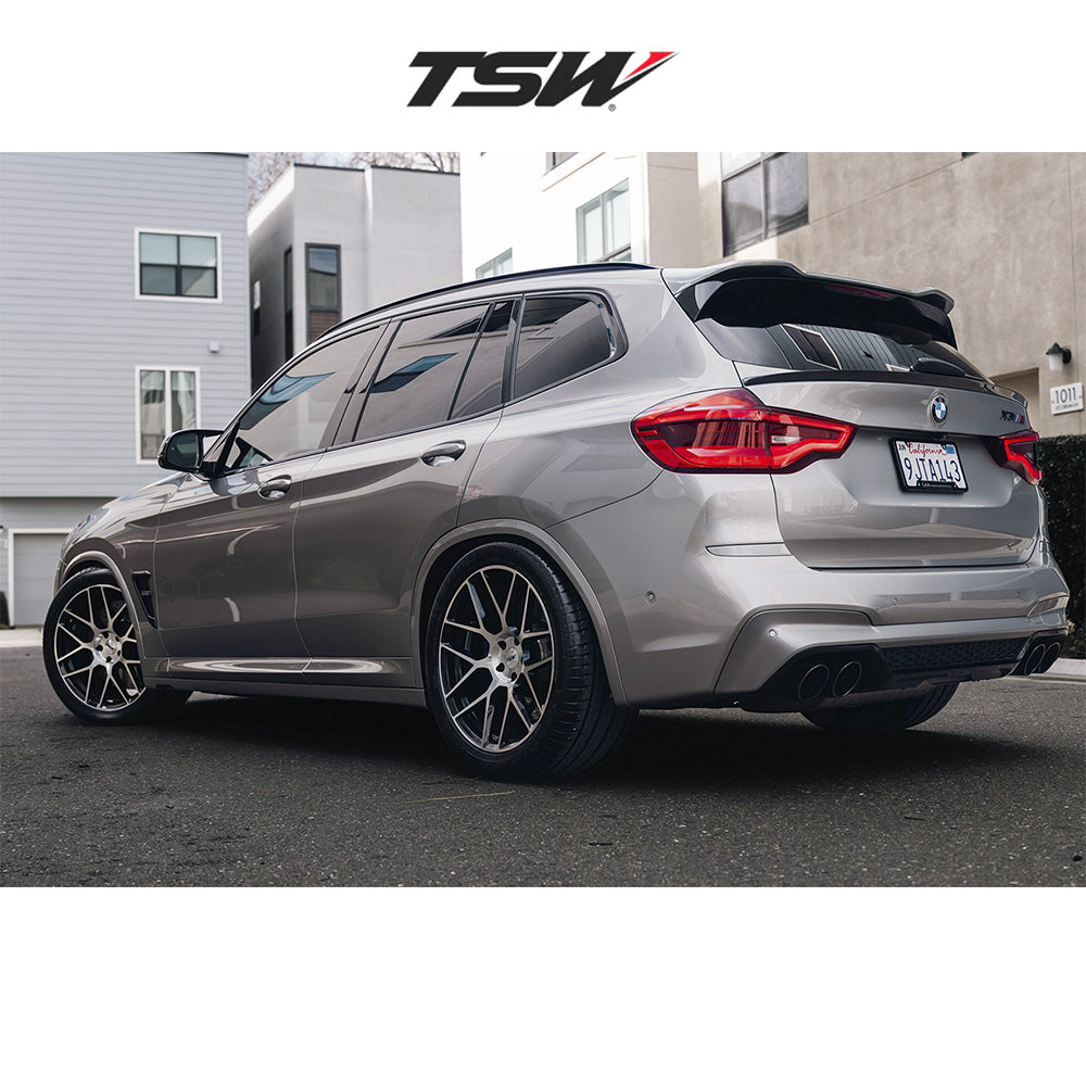 テスラモデル３用 TSW ラサルト 20x9J ET 35 フロント、リア グロスブラックマシンド フロー成形アルミニウムホイール４本セット TSW LASARTHE 20X9 5X4.5 72 +35 G-BLK-MCH (消費税、送料込み)