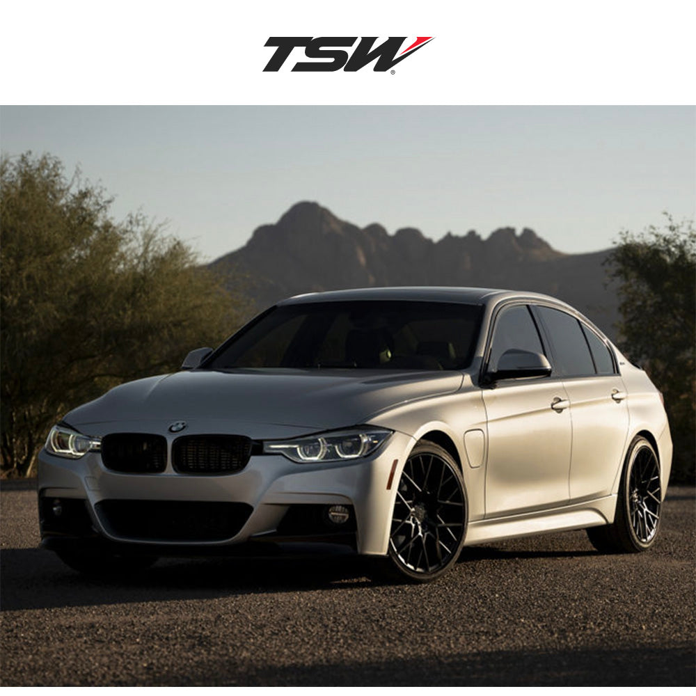 ＢＭＷ ３シリーズ用 TSW セブリング 20x8.5J ET 32 フロント、リア マットブラック ホイール４本セット (消費税、送料込み)