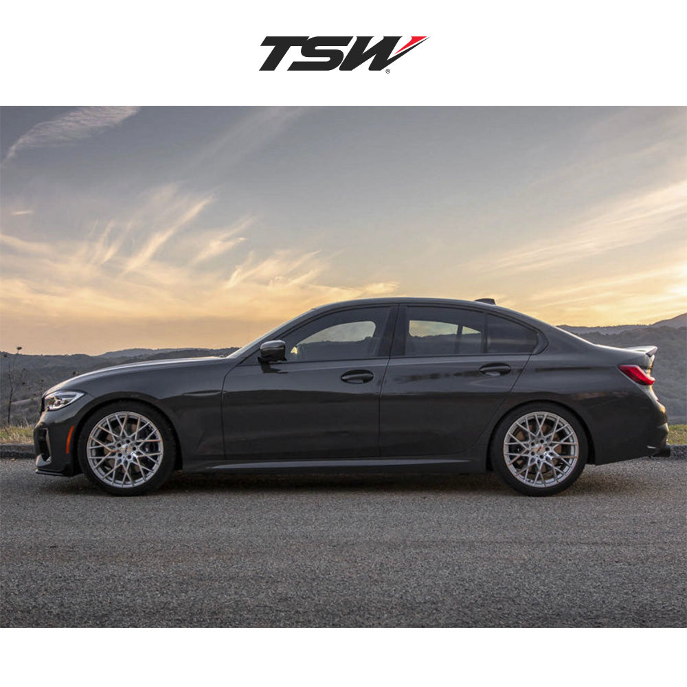 日産 フェアレディZ (Nissan 370Z)用 TSW セブリング 19x8.5J ET 20 フロント 19x9.5 ET 20 リア シルバー / ミラーカットフェイス ホイール４本セット TSW TW SEBRING 19X8.5 5X114 +20 76 SLV MIR / TW SEBRING 19X9.5 5X114 +20 76 SLV MIR (消費税、送料込み)