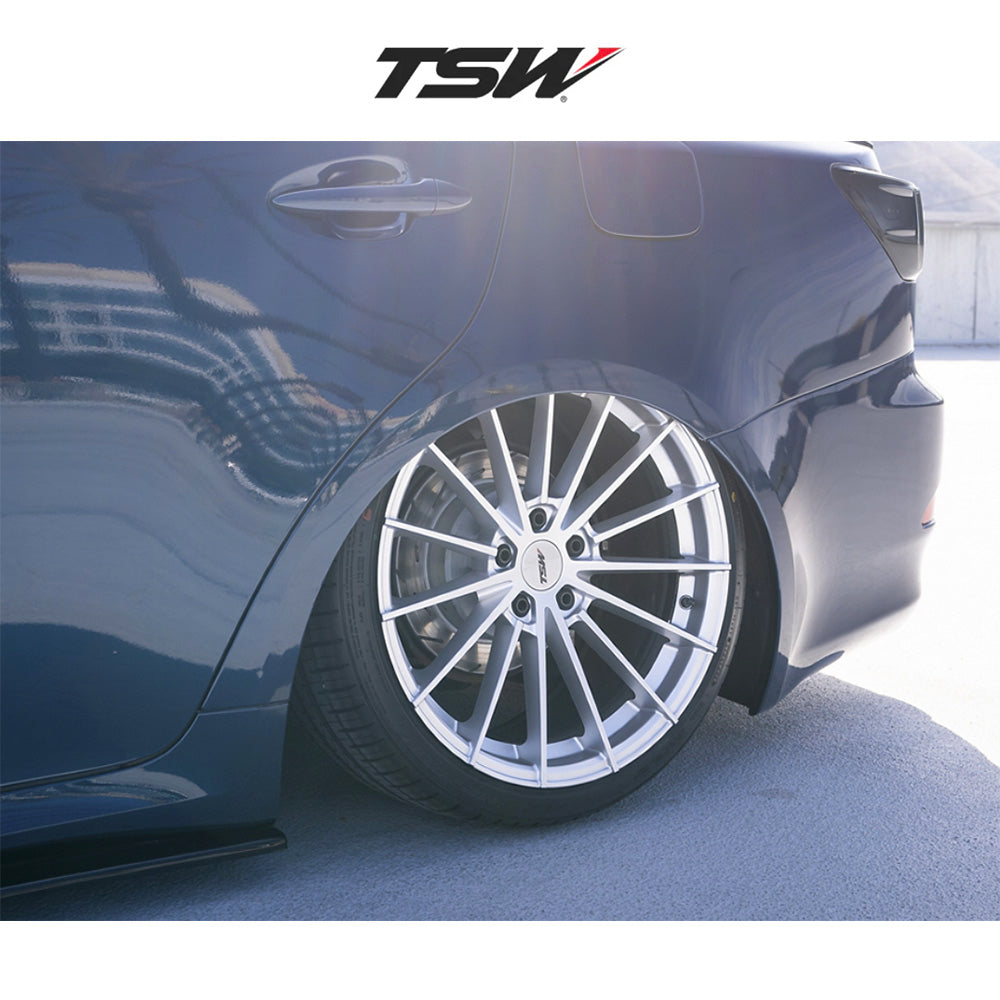 ホンダ シビック タイプＲ(Honda Civic Type-R)用 TSW グッドウッド 19x8.5J ET 25 フロント&リア ハイパーシルバー フロー成形アルミニウムホイール４本セット　TSW GOODWOOD 19X8.5 5X120 74 +25 H-SLV (消費税、送料込み)