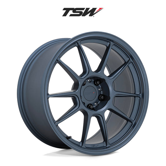 トヨタ ＧＲ８６(Toyota GR86)用 TSW イマトラ 18x8.5J ET 38 フロント&リア サテンダークブルー フロー成形アルミニウムホイール４本セット　TSW IMATRA 18X8.5 5X100 72.1 +38 S-BLUE (消費税、送料込み)