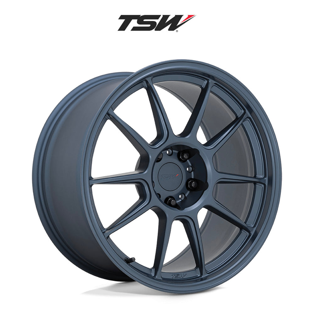 ホンダ シビックタイプＲ (Honda Civic Type-R)用 TSW イマトラ サテンダークブルー 18x8.5J ET 35 フロント&リア フロー成形アルミニウムホイール４本セット　TSW IMATRA 18X8.5 5X120 76 +35 S-BLUE (消費税、送料込み)
