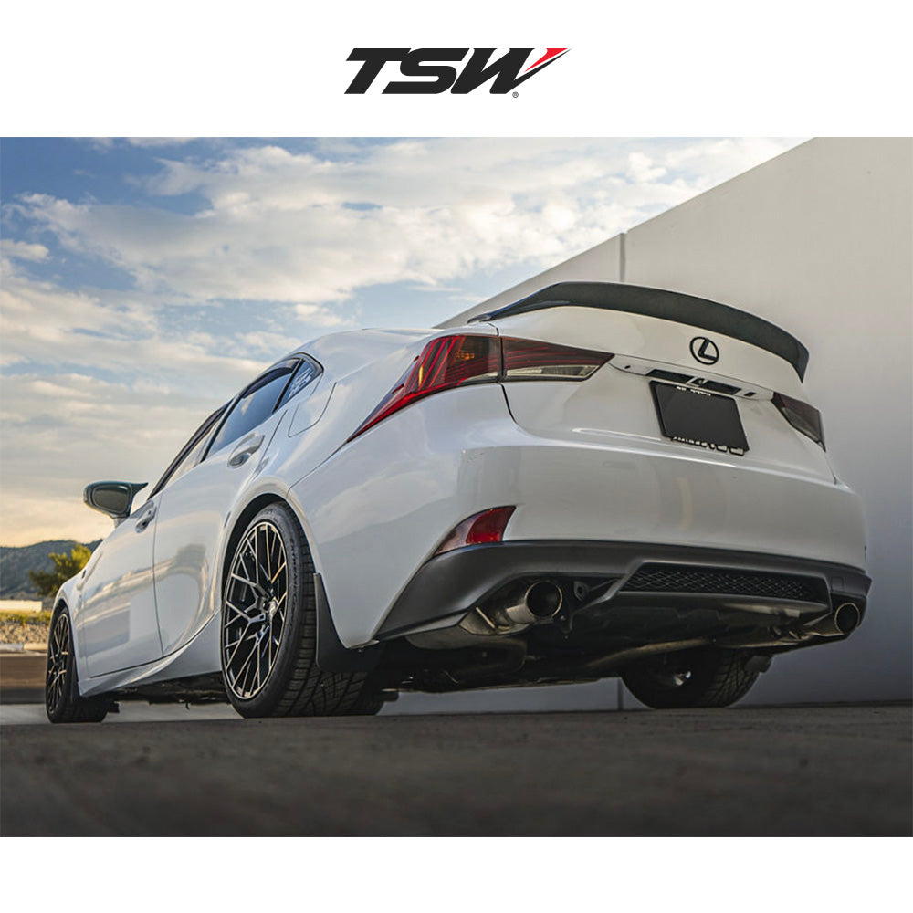 レクサス ＩＳ用 TSW セブリング 18x8.5J ET 30 フロント、リア マットブラック ホイール４本セット (消費税、送料込み)