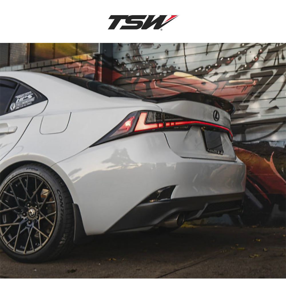 レクサス ＩＳ用 TSW セブリング 18x8.5J ET 30 フロント、リア マットブラック ホイール４本セット (消費税、送料込み)