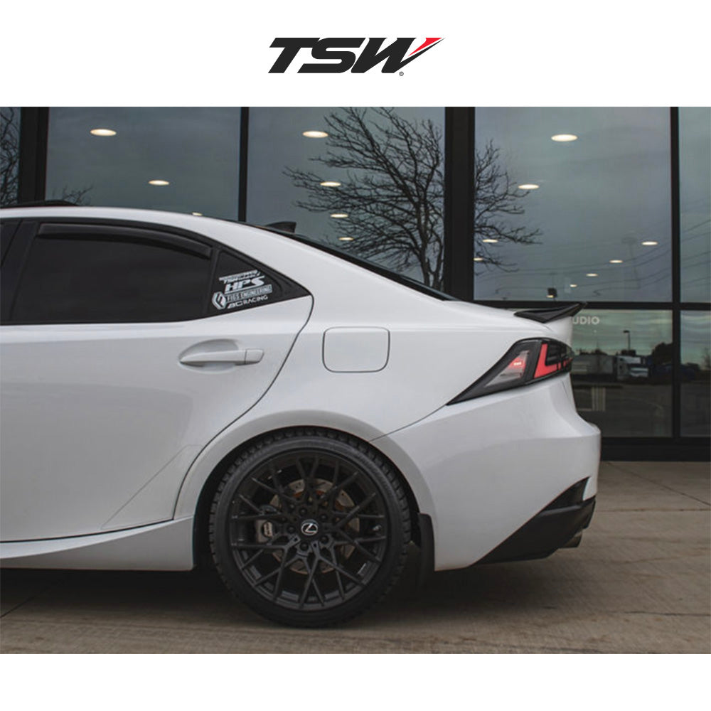 レクサス ＩＳ用 TSW セブリング 18x8.5J ET 30 フロント、リア マットブラック ホイール４本セット (消費税、送料込み)