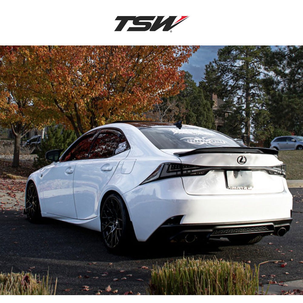 レクサス ＩＳ用 TSW セブリング 18x8.5J ET 30 フロント、リア マットブラック ホイール４本セット (消費税、送料込み)