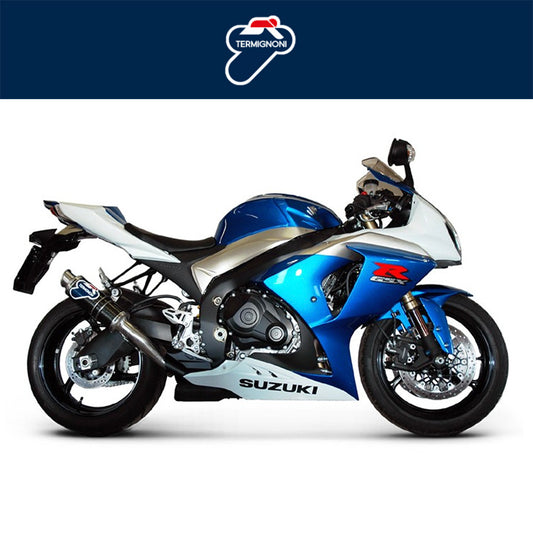 ２００９年から２０１１年式モデル スズキ ＧＳＸ－Ｒ１０００用 テルミニョーニ GPスタイル ステンレス デュアルスリップオン Termignoni GP Style Stainless Dual Slip-On GSX-R1000 (09-11) (送料無料)