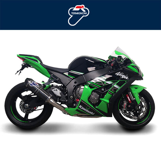 ２０１６年から２０２０年式モデル カワサキ Ｎｉｎｊａ　ＺＸ－１０Ｒ用 テルミニョーニ レリバンス ステンレス/カーボン 4-2-1 フルシステム Termignoni Relevance Stainless/Carbon 4-2-1 Full System ZX-10R (16-20) (送料無料)