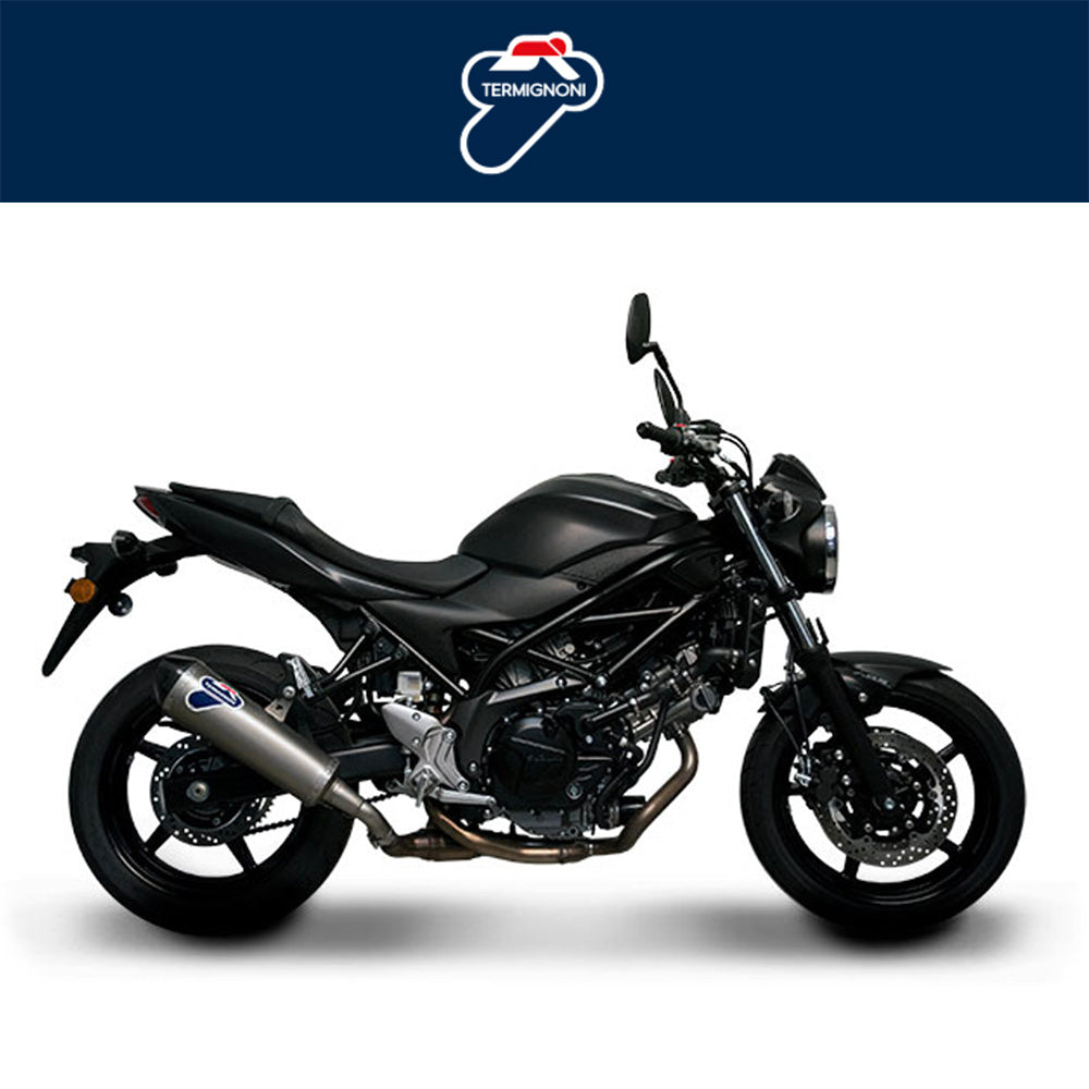 ２０１６年から２０１９年式モデル スズキ ＳＶ６５０用 テルミニョーニ レレバンス ステンレス/カーボン スリップオン Termignoni Relevance Stainless/Carbon Slip-On SV650 (16-19) (送料無料)