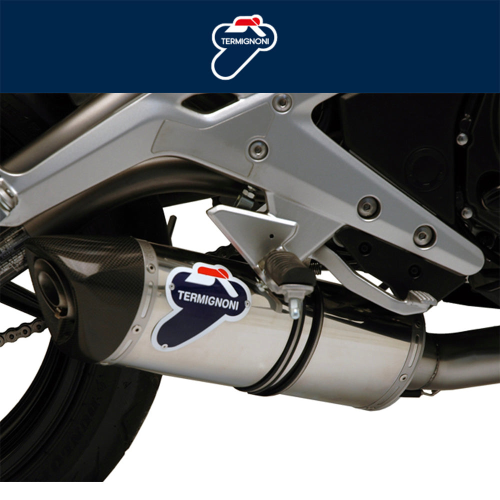 ２０１２年から２０１６年式モデル カワサキＥＲ－６ｎ用 テルミニョーニ レリバンス ステンレス 4-2-1 フルシステム Termignoni Relevance Stainless 4-2-1 Full System ER-6N (12-16) (送料無料)