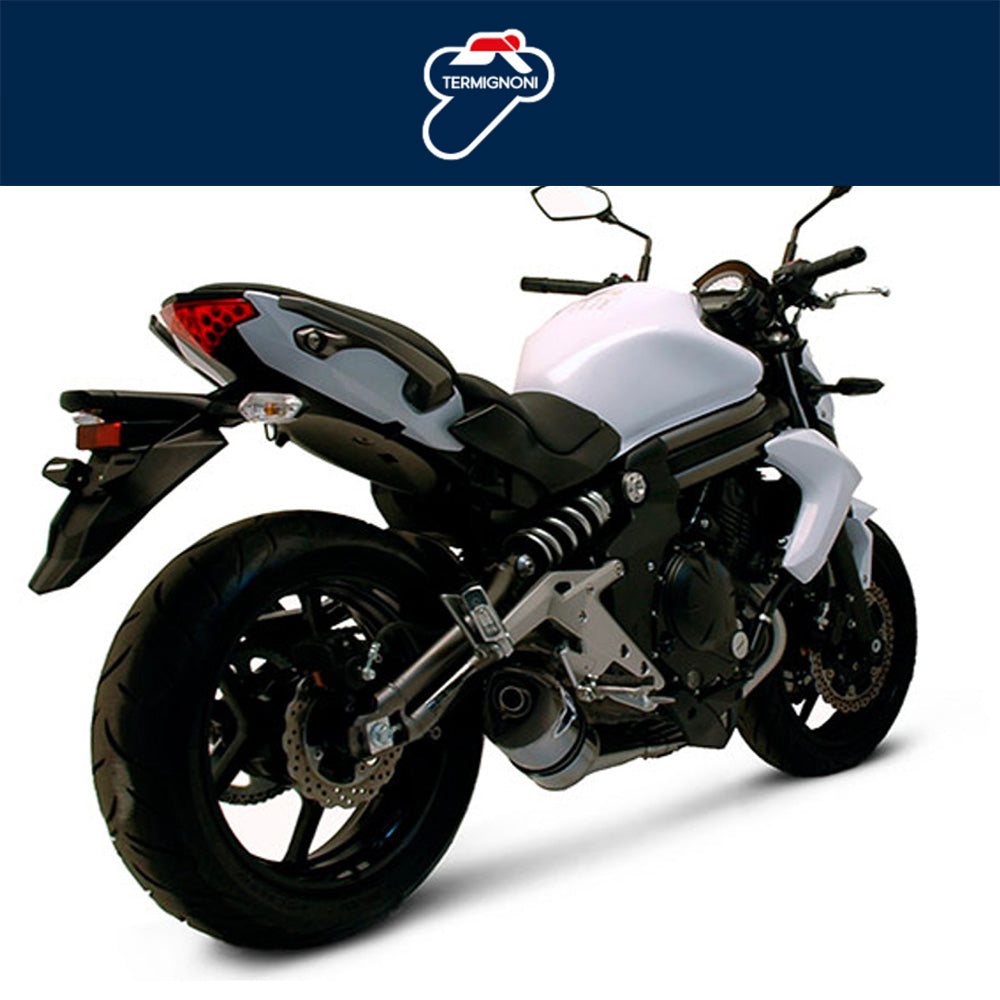 ２０１２年から２０１６年式モデル カワサキＥＲ－６ｎ用 テルミニョーニ レリバンス ステンレス 4-2-1 フルシステム Termignoni Relevance Stainless 4-2-1 Full System ER-6N (12-16) (送料無料)
