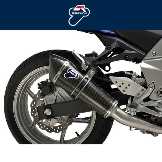２００７年から２０１１年式モデル カワサキＺ７５０用 テルミニョーニ コニカル ステンレス/カーボン スリップオン Termignoni Conical Stainless/Carbon Slip-On Z750 (07-11) (送料無料)