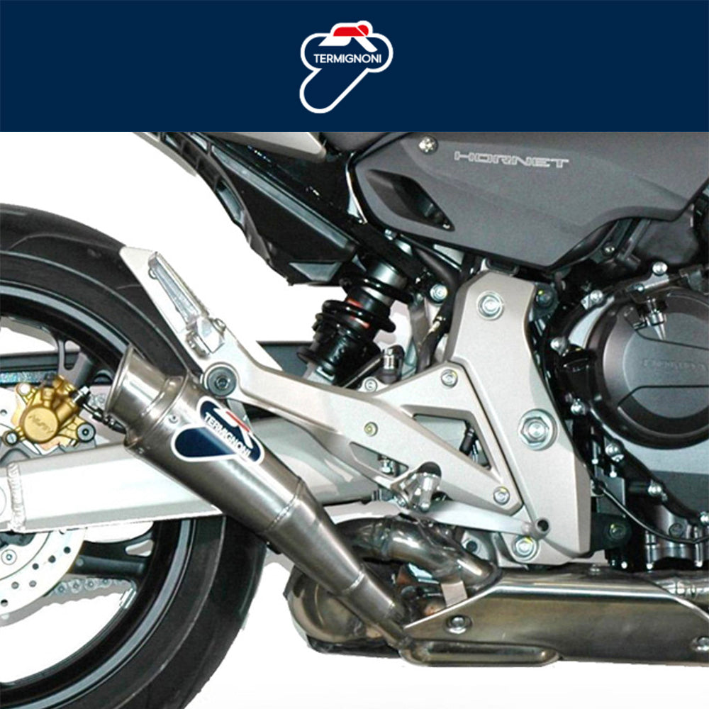 ２００７年から２０１３年式モデル ホンダ ＨＯＲＮＥＴ６００用 テルミニョーニ コニカル ステンレス ストリート スリップオン Termignoni Conical Stainless Street Slip-On Hornet 600 (07-13) (送料無料)
