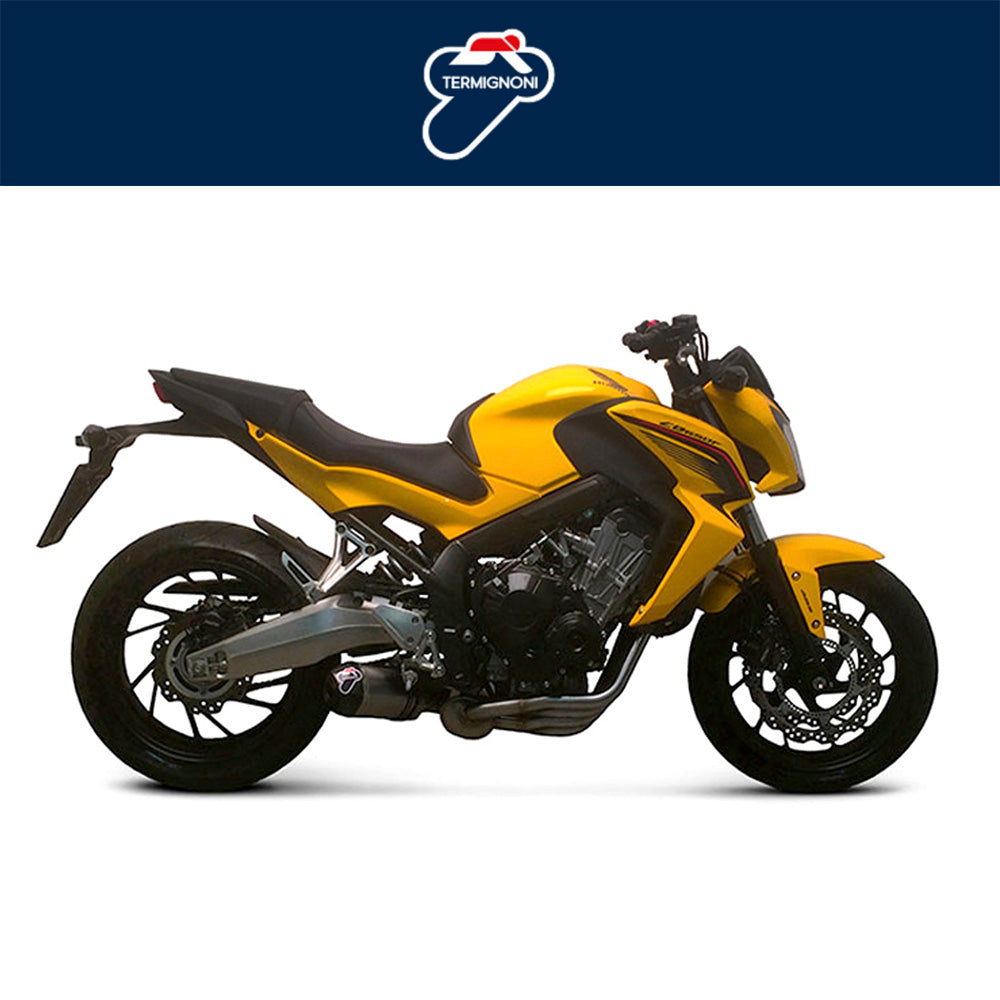 ２０１４年から２０１８年式モデル ホンダ ＣＢ６５０Ｆ用 テルミニョーニ レリバンス ステンレス/チタン 4-1 フルシステム Termignoni Relevance Stainless/Titanium 4-1 Full System CB650F (14-18) (送料無料)