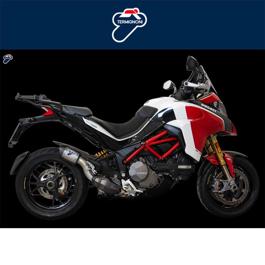 ２０１５年から２０１９年式モデル ドゥカティ ムルティストラーダ１２００用 限定版パイクスピークレプリカ テルミニョーニ フルチタン カーボンファイバー付きシステム Limited Edition PIKES PEAK REPLICA Termignoni Full Titanium w/ Carbon Fiber Multistrada 1260/S/Pikes Peak (15-20) and Multistrada 1200/S/Pikes Peak (15-19) (送料無料)