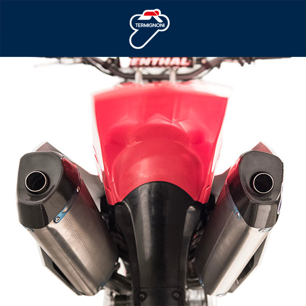 ２０１８年から２０１９年式モデル ホンダ ＣＲＦ２５０Ｒ用 テルミニョーニ ステンレス/チタン/カーボン フルレーシングシステム Termignoni Stainless/Titanium/Carbon Full Racing System CRF250R (18-19) (送料無料)