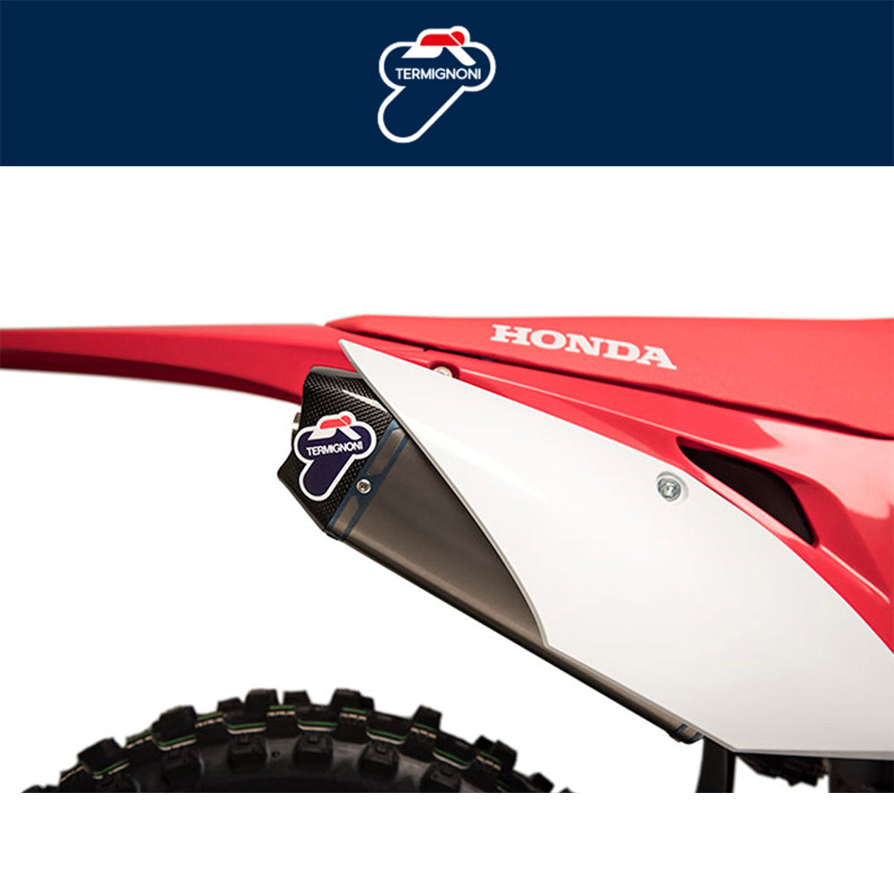 ２０１８年から２０１９年式モデル ホンダ ＣＲＦ２５０Ｒ用 テルミニョーニ ステンレス/チタン/カーボン フルレーシングシステム Termignoni Stainless/Titanium/Carbon Full Racing System CRF250R (18-19) (送料無料)