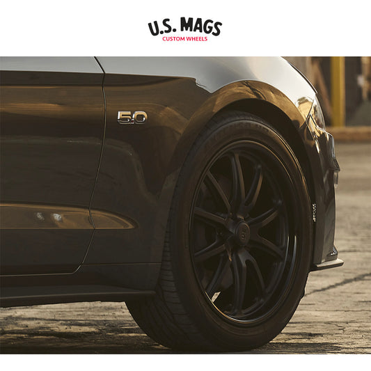 テスラ モデル３ (TESLA Model 3)用 ユーエスマグス ランブラー 20x8.5J グロスブラックマットブラック ホイール４本セット US Mag RAMBLER U123 20X8.5 5X4.5 GL-BLK-MB 32MM (送料無料)