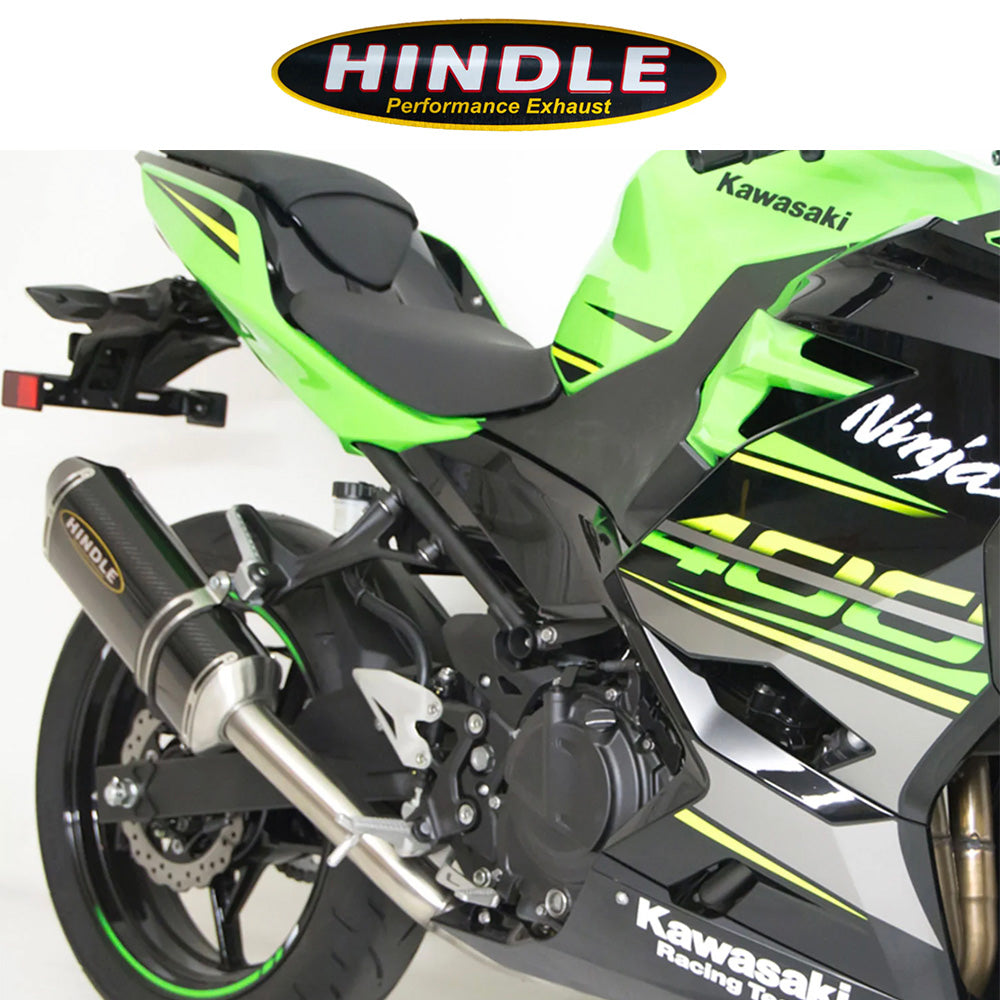 2018-2023年式 カワサキ Ninja400用 ヒンドル製 エボリューション フルシステム　2018-23 Kawasaki Ninja400, Ninja 500 Hindle Evolution Full System Kawasaki (消費税、送料込み)