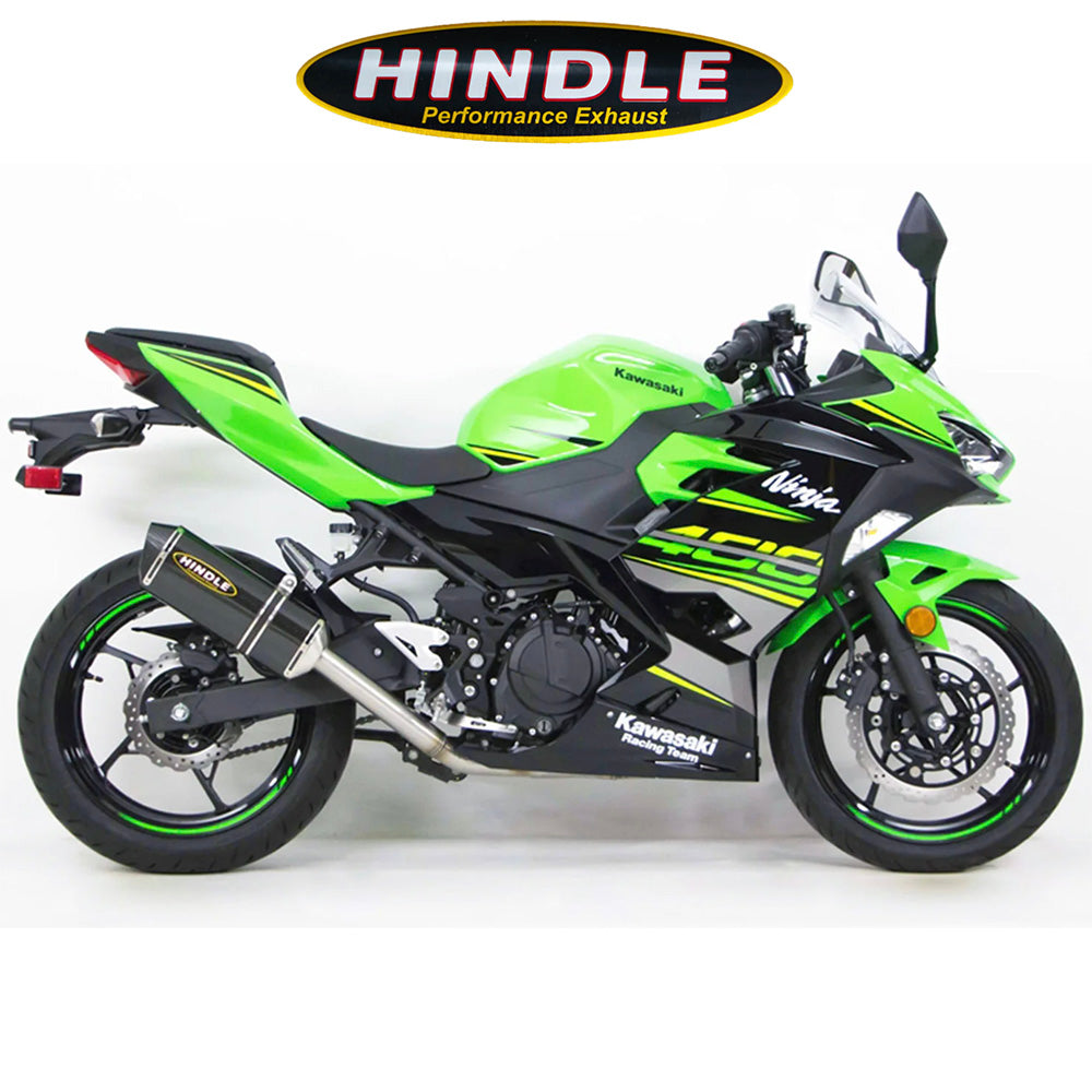 2018-2023年式 カワサキ Ninja400用 ヒンドル製 エボリューション フルシステム　2018-23 Kawasaki Ninja400, Ninja 500 Hindle Evolution Full System Kawasaki (消費税、送料込み)