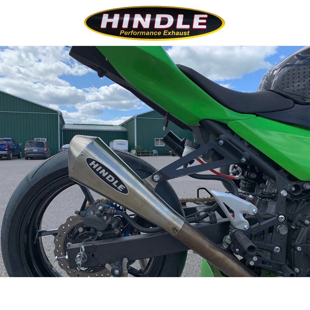 2018-2023年式 カワサキ Ninja400用 ヒンドル製 エボリューション メガホン フルシステム　2018-23 Kawasaki Ninja400, Ninja 500 Hindle Evolution Megaphone Full System Kawasaki (消費税、送料込み)