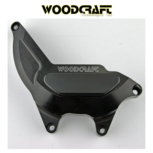 2003年から2024年式モデル スズキ ＳＶ６５０用 ウッドクラフト製スキッドプレート付きステーターカバープロテクター　Woodcraft 60-0228LC Suzuki SV 650 LHS Stator Cover Protector w/ Skid Plate (消費税、送料込み)