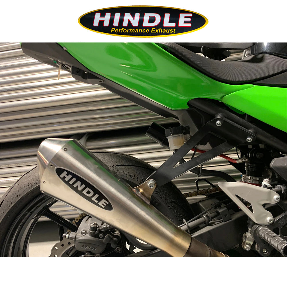 2018-2023年式 カワサキ Ninja400用 ヒンドル製 エボリューション メガホン フルシステム　2018-23 Kawasaki Ninja400, Ninja 500 Hindle Evolution Megaphone Full System Kawasaki (消費税、送料込み)