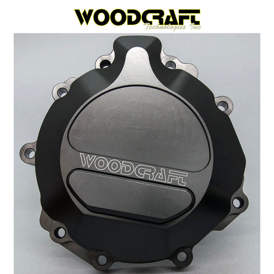 2013-2025年式 カワサキ Ｎｉｎｊａ ＺＸ－６Ｒ用 ウッドクラフト製 スキッドプレート付きステーターカバー　Woodcraft 60-0147LB Kawasaki ZX6R/ZX636 LHS Stator Cover w/ Skid Plate (消費税、送料込み)
