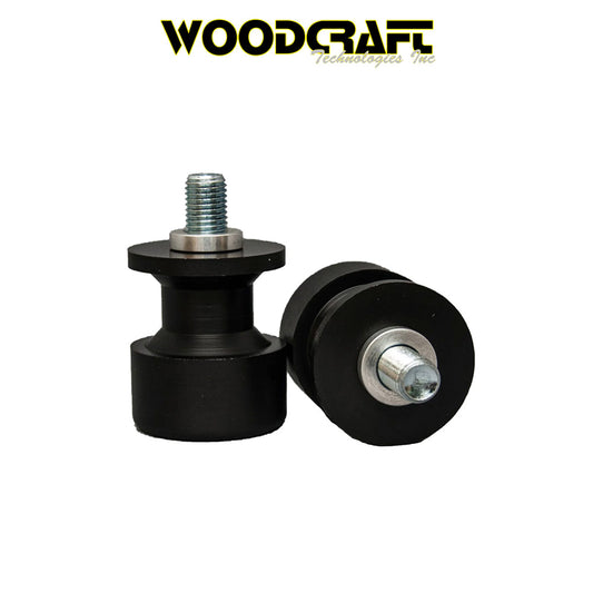 2012年から2022年式モデル カワサキ Ｎｉｎｊａ　ＺＸ－１４用 ウッドクラフト製10mmスイングアーム用プラスチックスプールスライダー　Woodcraft 27-3100 10mm Swingarm Plastic Spool Sliders - Std (消費税、送料込み)