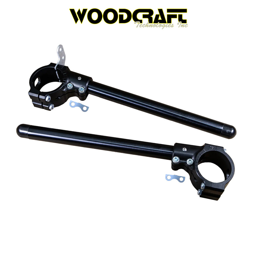 2013-2025年式 カワサキ Ｎｉｎｊａ ＺＸ－１０Ｒ用 ウッドクラフト製 ゼロオフセット クリップオン　Woodcraft 12-2150-K1 Zero Offset Woodcraft Motorcycle Clip-ons Kawasaki ZX10, ZX6 (消費税、送料込み)