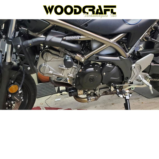 2017年から2025年式モデル スズキ ＳＶ６５０用 ウッドクラフト製パック付きフレームスライダーキット　Woodcraft 50-0228 Suzuki SV650 Frame Slider Kit with pucks (消費税、送料込み)