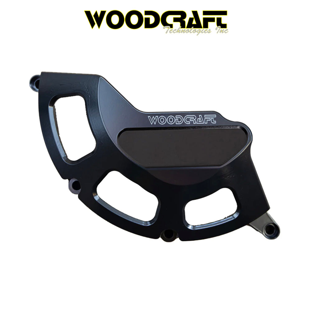 2021-2025年式 アプリリア RS660用 ウッドクラフト製スキッドプレート付きクラッチカバープロテクター　Woodcraft 60-0760RB Aprilia RS660 RHS Clutch Cover Protector w/ Skid Plate (消費税、送料込み)