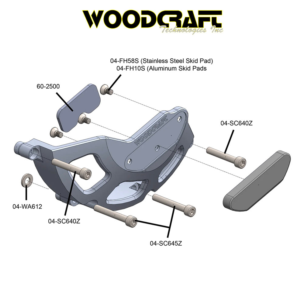 2021-2025年式 アプリリア RS660用 ウッドクラフト製スキッドプレート付きクラッチカバープロテクター　Woodcraft 60-0760RB Aprilia RS660 RHS Clutch Cover Protector w/ Skid Plate (消費税、送料込み)